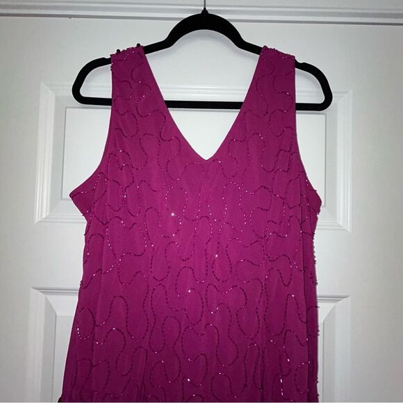 JOANNA HOPE Embellished Sequins Sleeveless Maxi Gown Dress - Picture 12 of 14